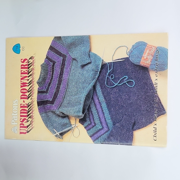 Patons Upside Downers Easy Knitting Patterns #719 - Picture 5 of 7